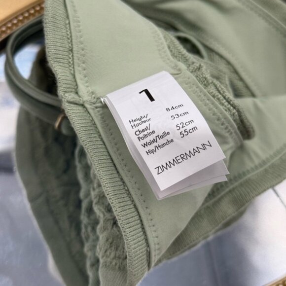 🆕 ZIMMERMANN KIDS 🧿 NWOT Waverly Knit Bandeau Bikini, Mismatched Floral Sz 1 Y - Picture 8 of 14